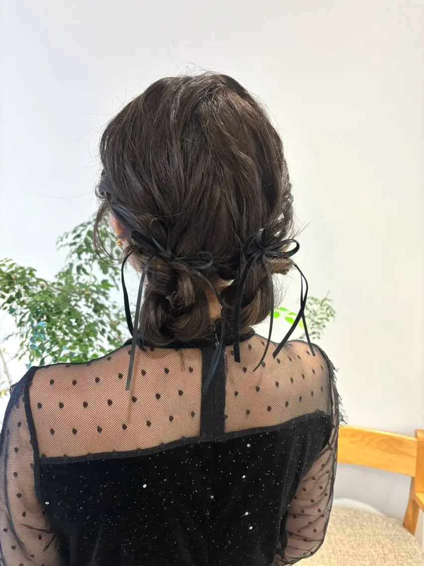 セミロング カラー ヘアアレンジ ヘアセット 透明感カラー/ レイヤーkotonoのヘアスタイル
