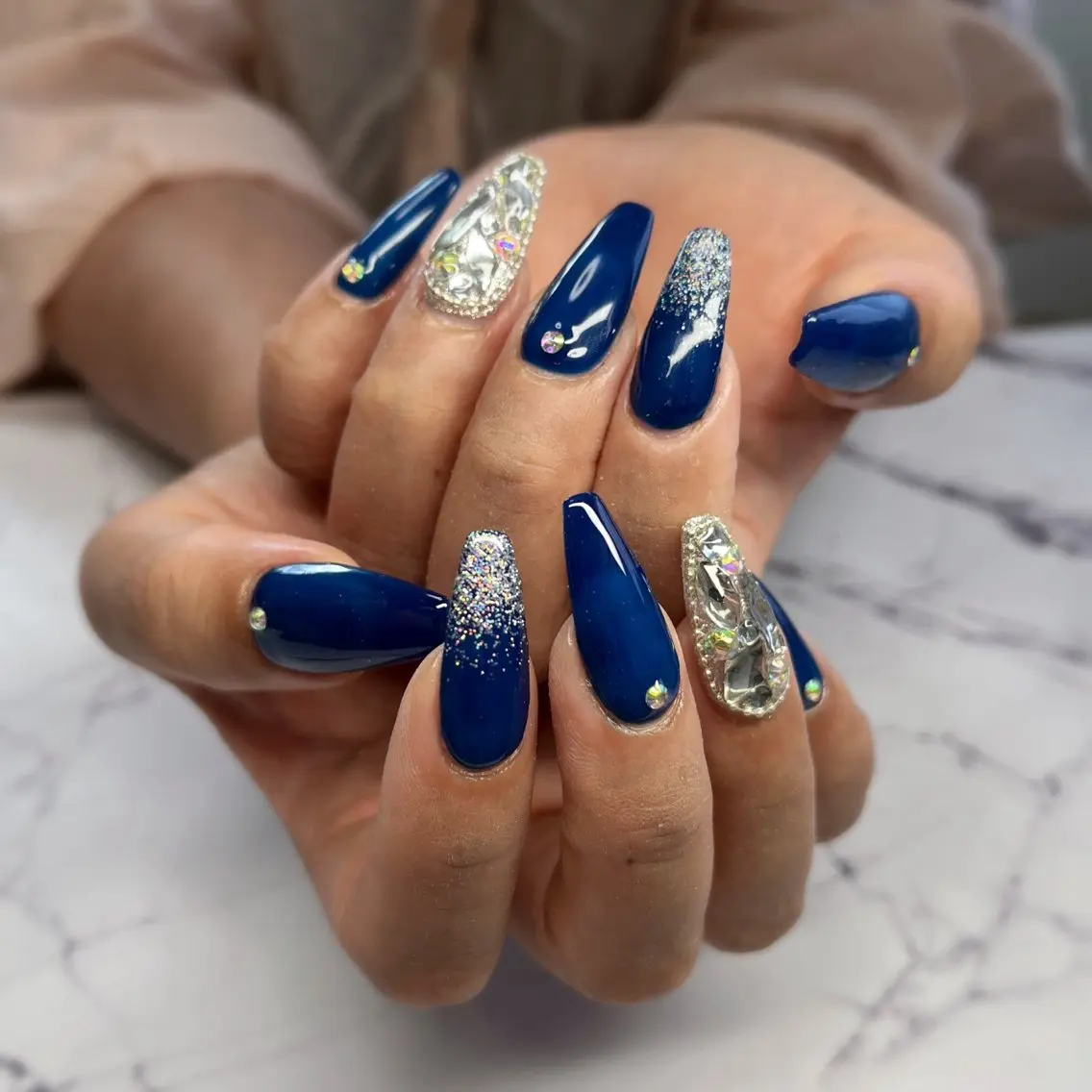 ネイル 長さ出し Yun nailのネイルデザイン