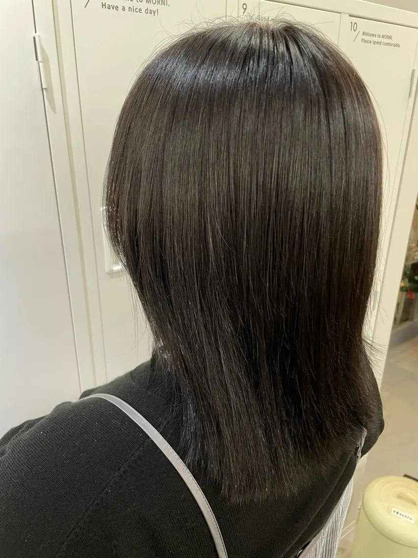 ミディアム カラー 河上 あかねのヘアスタイル