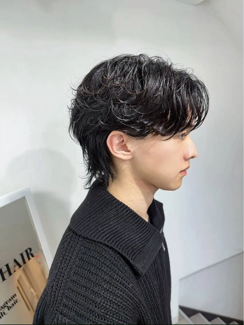 パーマ メンズ フェザーパーマ メンズパーマ Groom /岡田 晟ノ丞のヘアスタイル