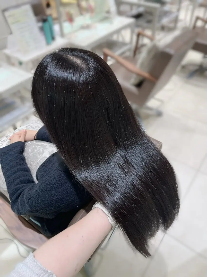 ロング カラー ヘアアレンジ グレージュ 髪質改善 ロング トリートメント ヘアカラー 透明感♡艶髪カラー/ Kazuha🎀のヘアスタイル