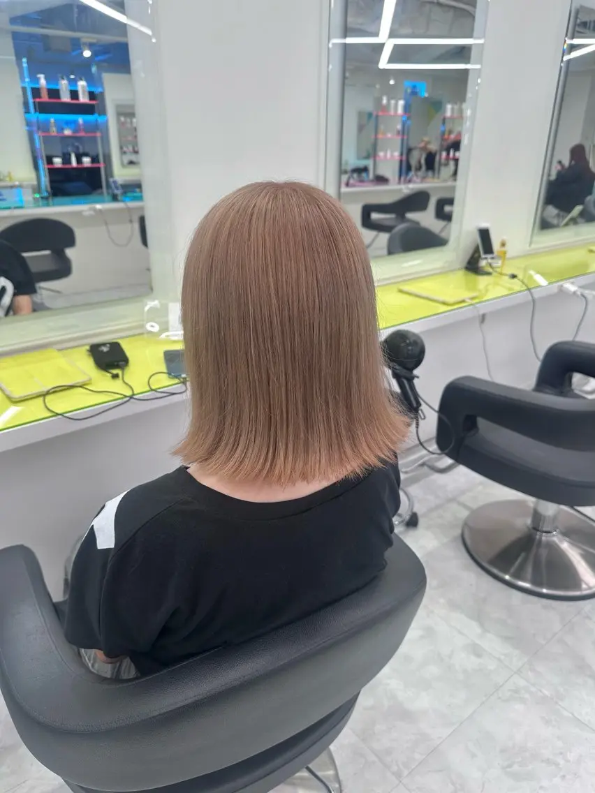 ミディアム カラー ブリーチ 髪質改善 トリートメント ♡ダブルカラー特化♡ miyuのヘアスタイル