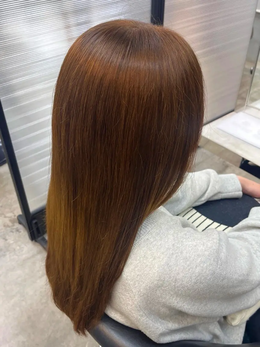 セミロング カラー ベージュカラー 🪄くすみカラー❇️ 名塚比奈乃🪄のヘアスタイル
