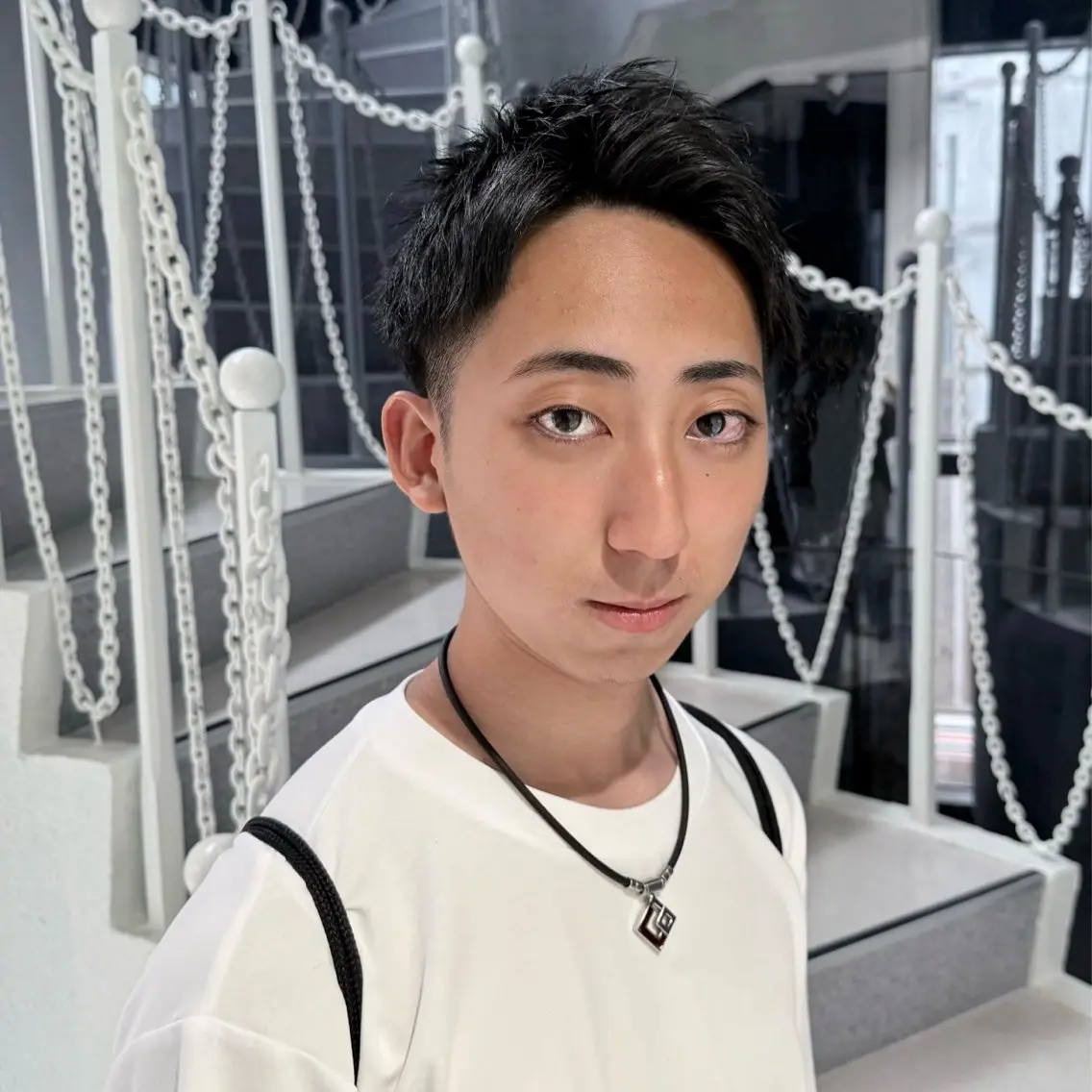 ショート メンズ アップバング ショートヘア カット 【Zina札幌大通】 店長　福間 和也のヘアスタイル