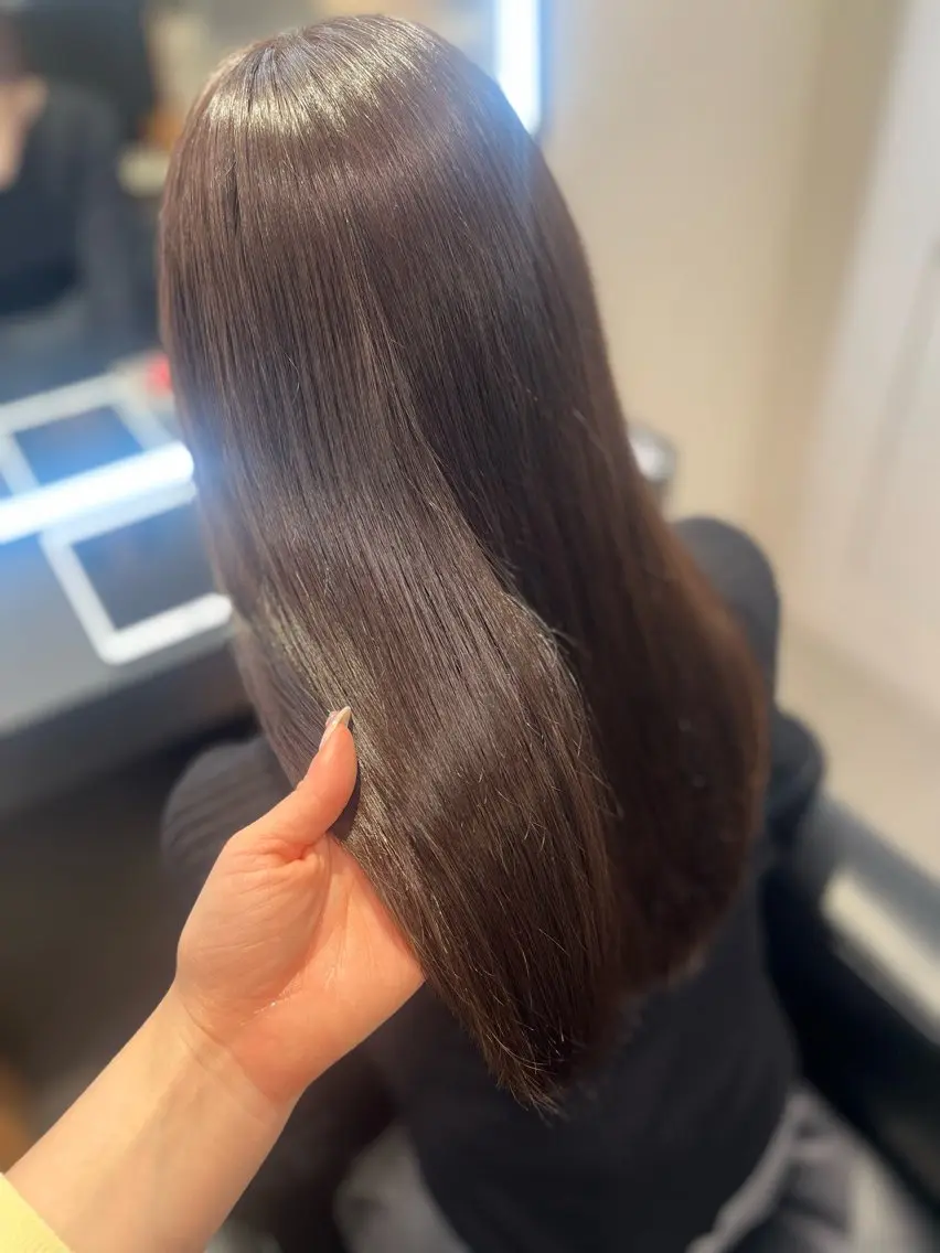 セミロング 似合わせカット 髪質改善・水素カラー ARIA(ému)のヘアスタイル