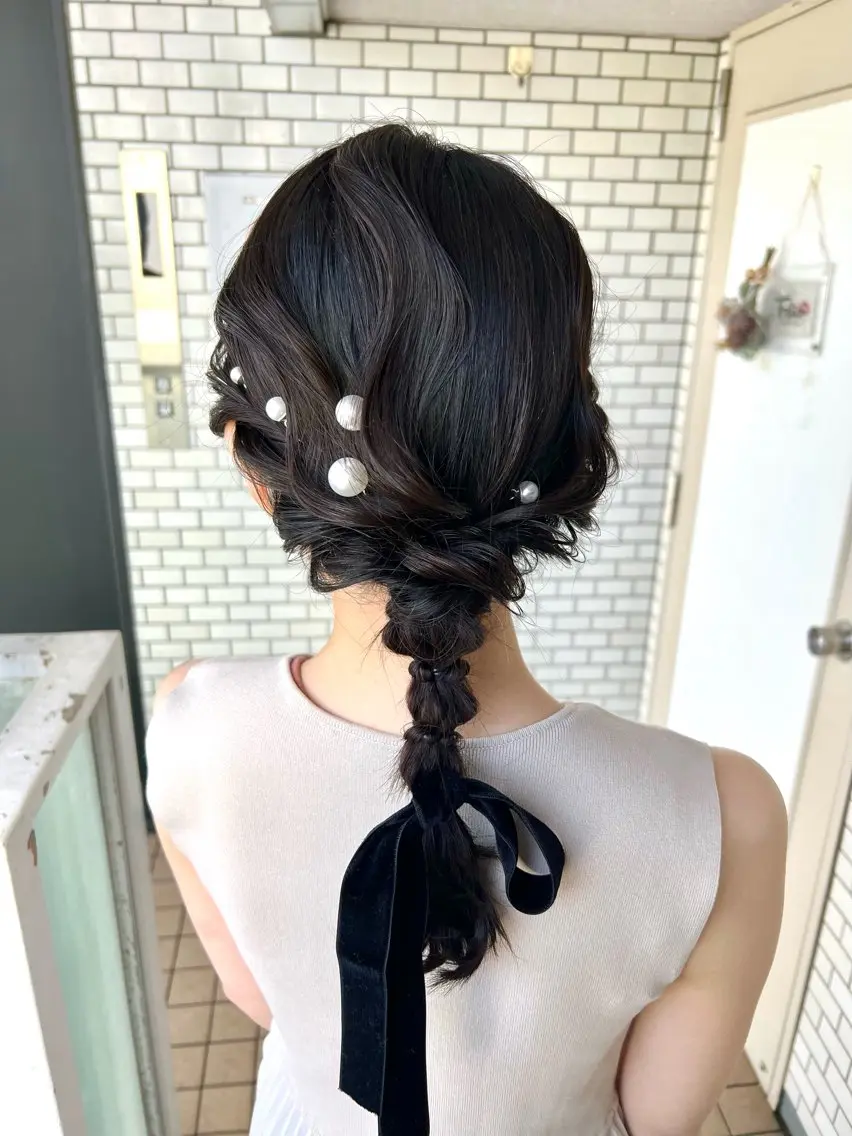 ヘアアレンジ ヘアセット 大人可愛いヘアメイク 💋🧚♀️しずかのヘアスタイル