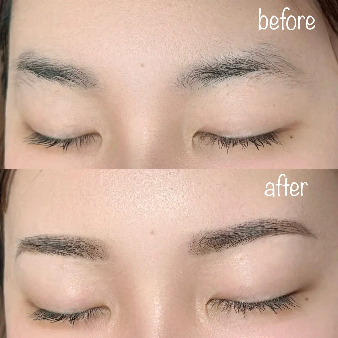 眉WAX カウンセリングから仕上げまでしっかりとご提案させていただきます！ご自身の眉の形が定まっていない方の写真
