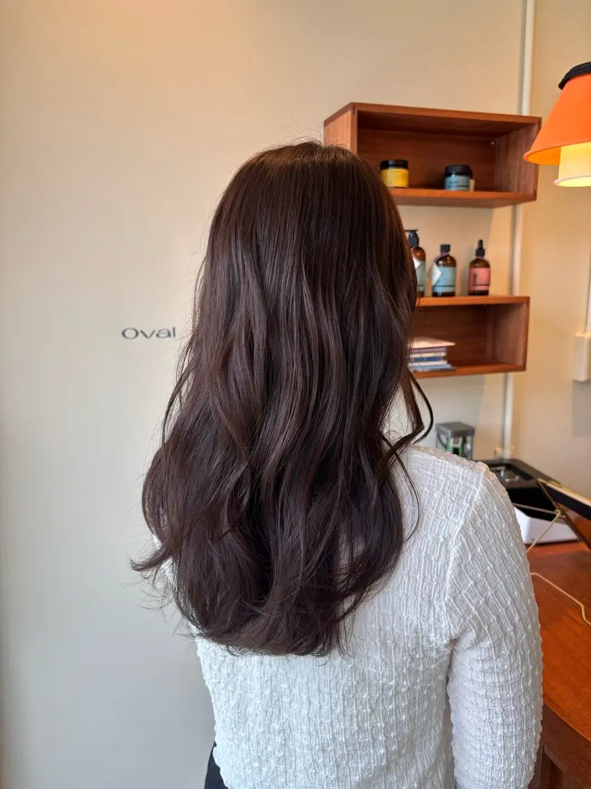 セミロング ヘアカラー トリートメント aoi ♡グレージュ ・ベージュカラーのヘアスタイル