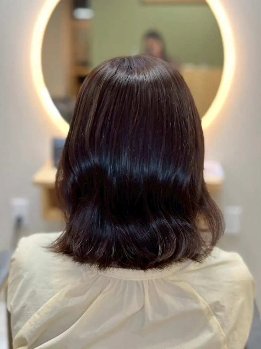 ミディアム カラー みな🫧艶カラー /似合わせカットのヘアスタイル