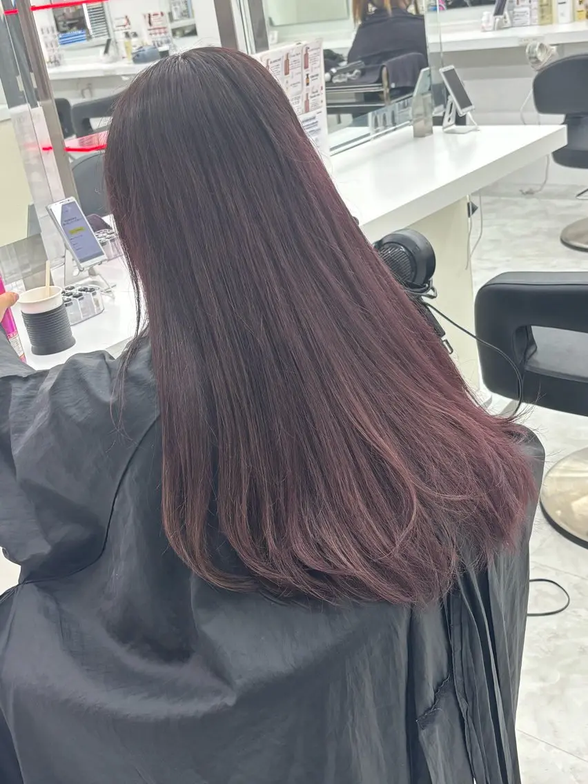 ロング カラー ブリーチ 透明感カラー ラベンダーカラー ピンクカラー ピンクラベンダー ヘアカラー 🦋Chisa/髪質 改善×カラー特化💎のヘアスタイル