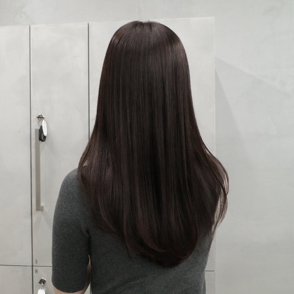 ロング カット ヘアカラー 縮毛矯正 髪質改善/オリーブ 🤍mizueのヘアスタイル