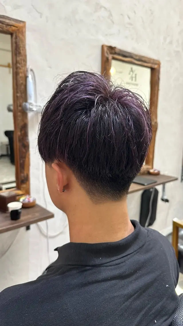 カラー メンズ メンズメッシュ メッシュ 福田 真大のヘアスタイル