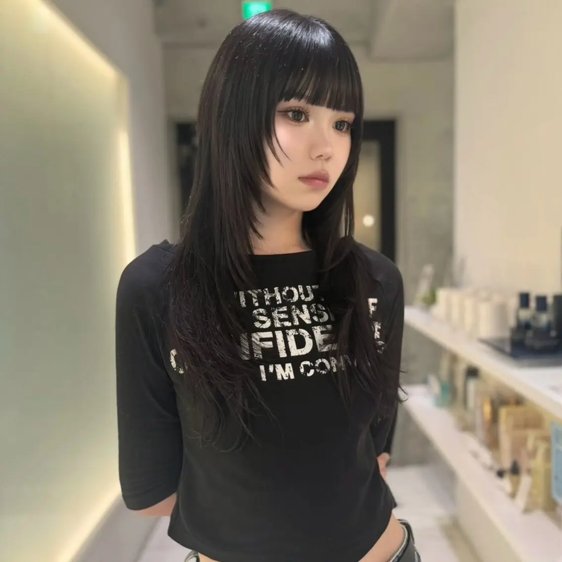ロング カット トリートメント karina🌿レイ ヤーカット/髪質改善のヘアスタイル