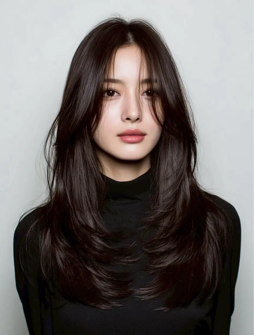 ロング カット ヘアカラー トリートメント 【明石の艶髪神様】 染澤尋統のヘアスタイル