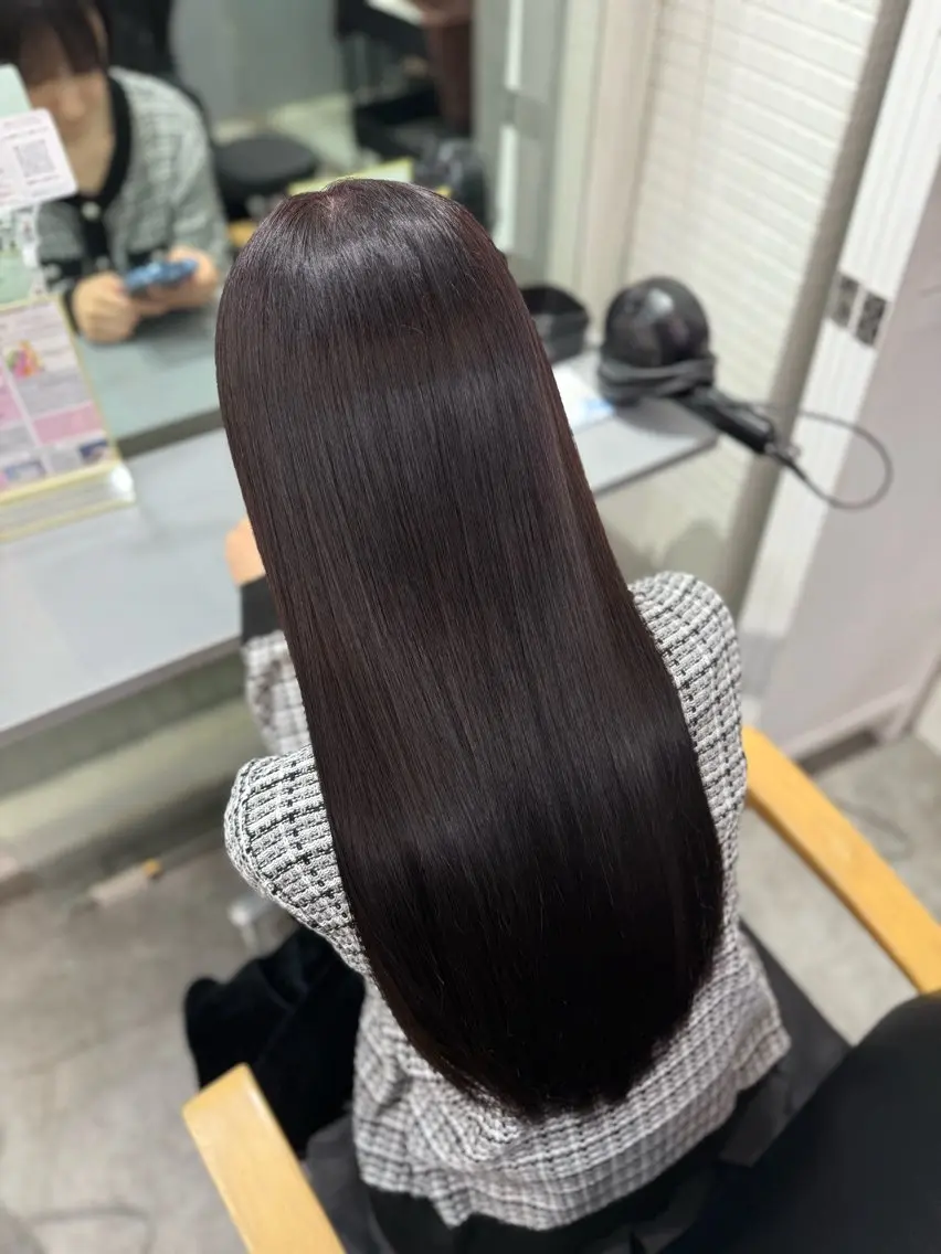 ロング カラー 髪質改善 ヘアカラー トリートメント 透明感/艶髪/ 🌷mihiro🌷のヘアスタイル