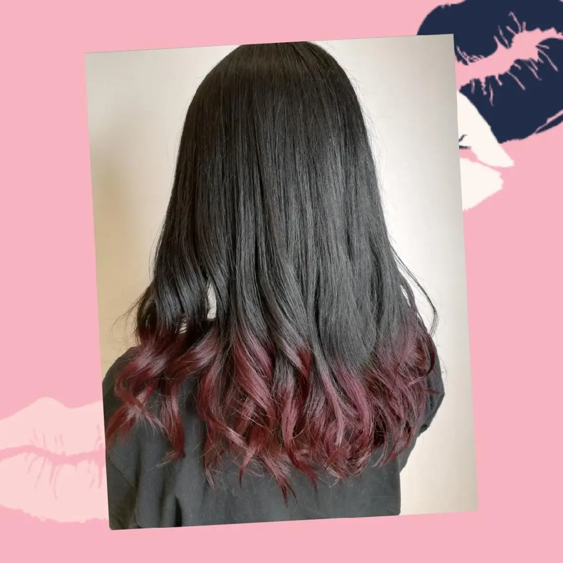 カラー 黒髪 ブルーカラー ブルーブラック グラデーションカラー 🫧kitazawa yurika🫧のヘアスタイル