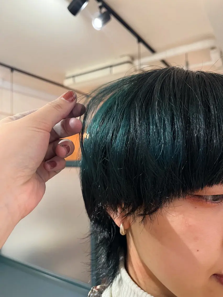 カラー ブリーチ 暖色/パーマ 🌼クニトウメイのヘアスタイル