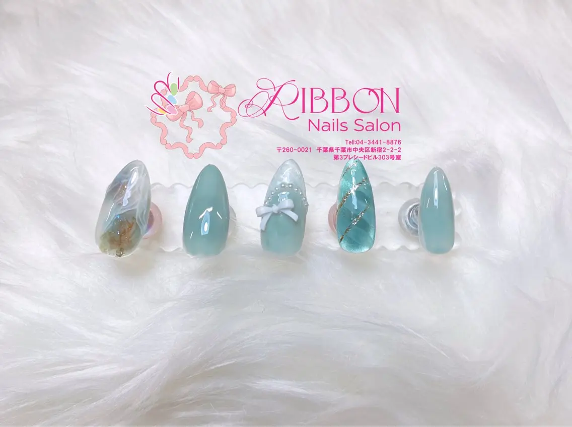 ネイル チークネイル フットネイル フレンチネイル グラデーション 韓国ネイル Ribbonnail salonのネイルデザイン