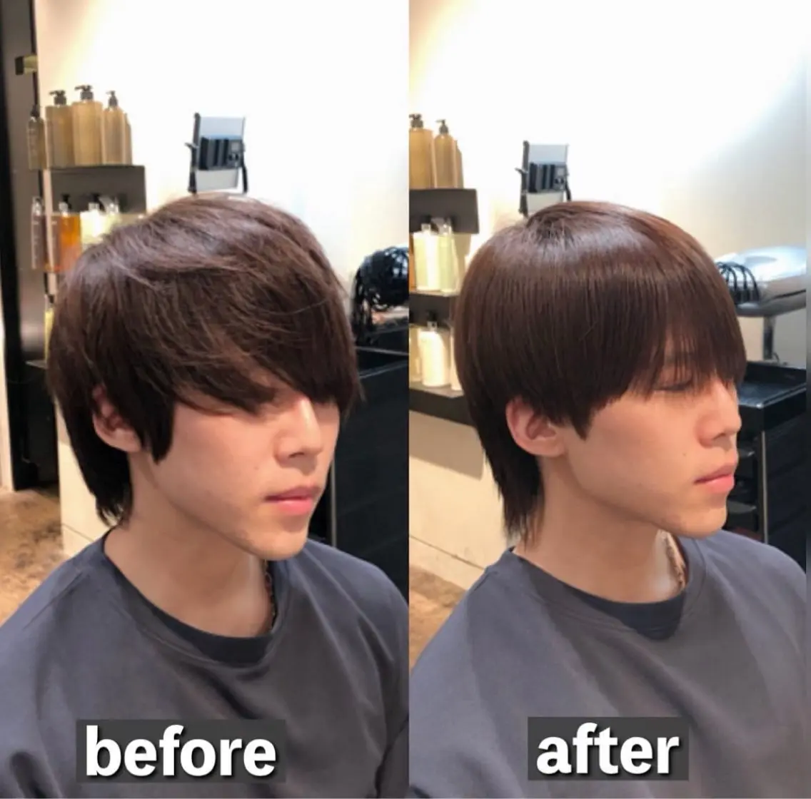 メンズ メンズウルフカット ウルフカット 👑パーマ/ ショート👑拓海のヘアスタイル