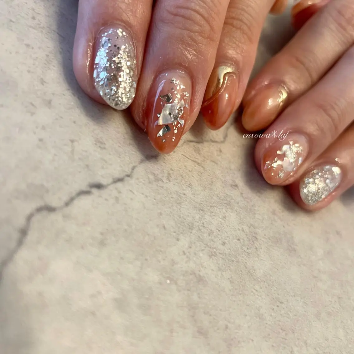 ネイル アートネイル ジェルネイル メンズネイル ニュアンスネイル シンプルネイル ensowa✱laf NAILのネイルデザイン