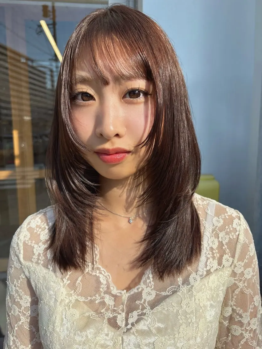 ミディアム カラー カット ヘアカラー 【HI / YA】 ｓｕｚｕのヘアスタイル