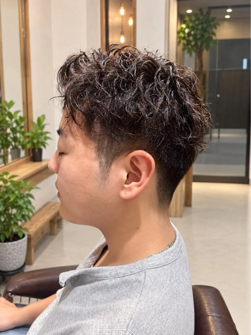 メンズカット＋特殊パーマの写真