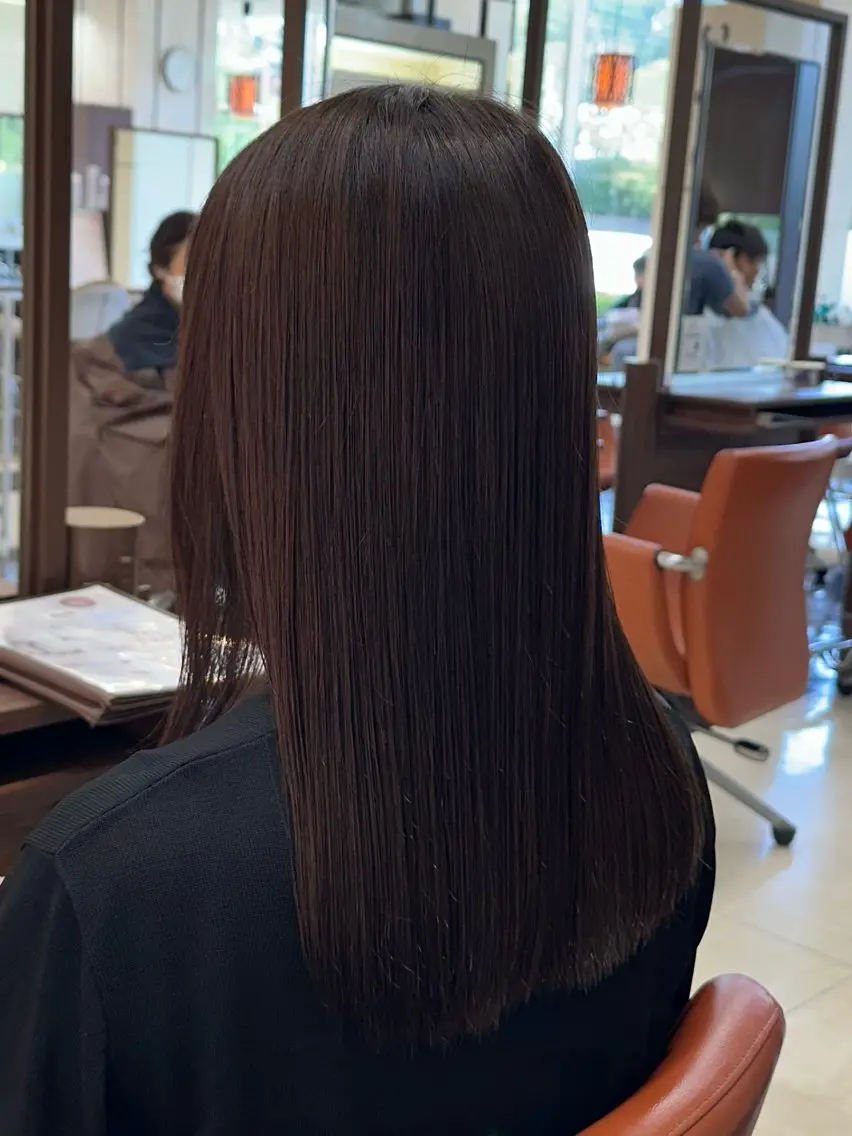 セミロング カラー 縮毛矯正 カット ヘアカラー 縮毛矯正 成田で1番お悩み解決 の髪へ導くみつきのヘアスタイル