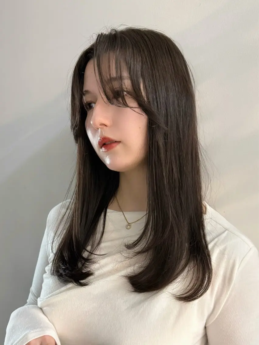 ロング カット トリートメント やました もえかのヘアスタイル