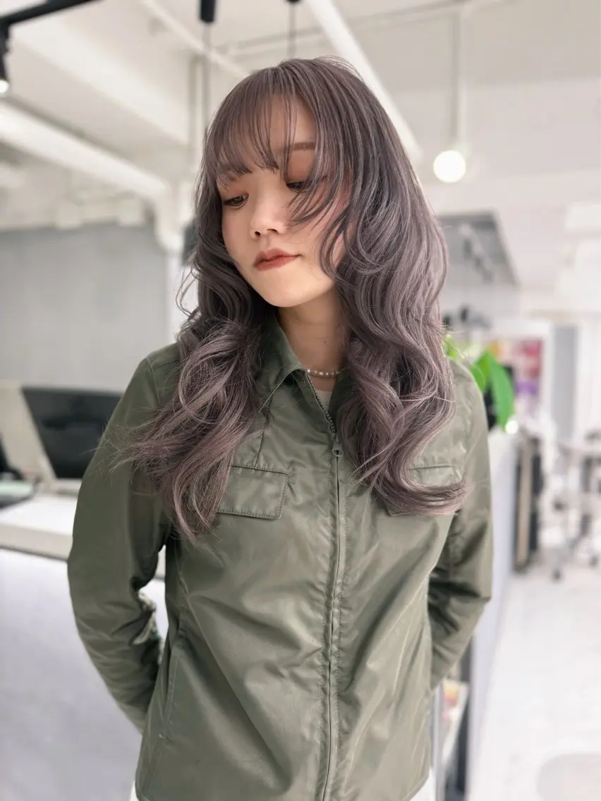 ヘアカラー sena⌇ベージュ⌇ ブリーチなしWカラーのヘアスタイル