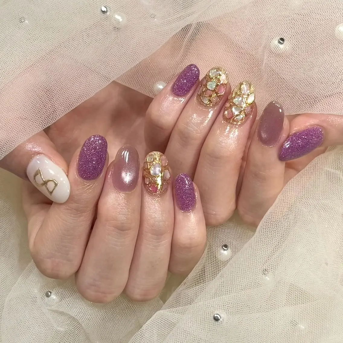 ネイル ハンドネイル Nami ‧₊💎.*˚のネイルデザイン