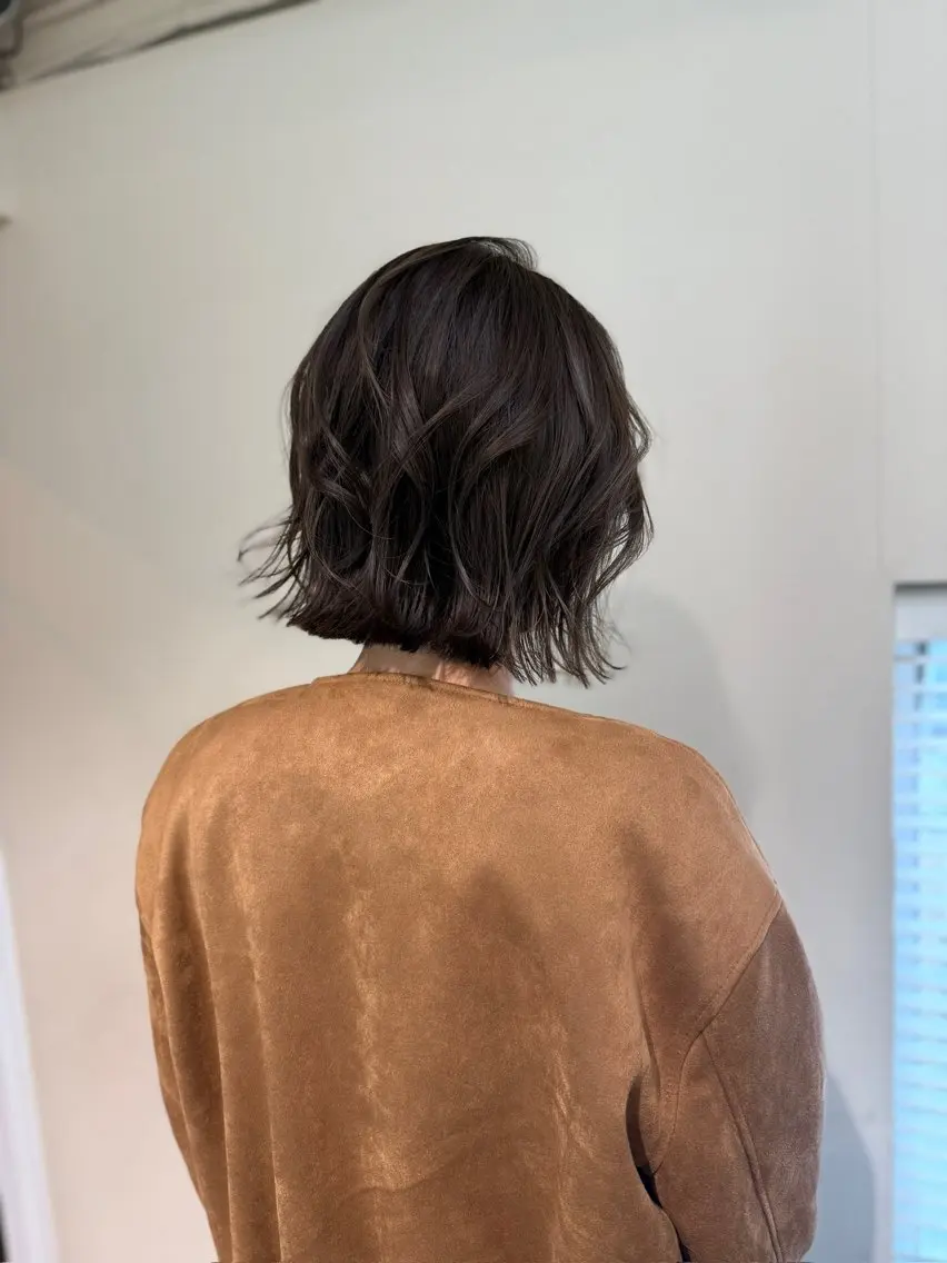 セミロング カラー ヘアアレンジ ボブ カット トリートメント opus 店長大和 レイヤー/赤み消しのヘアスタイル