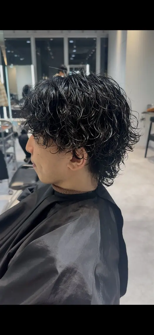 ショート パーマ 似合わせパーマ🔥 河浪 大智のヘアスタイル