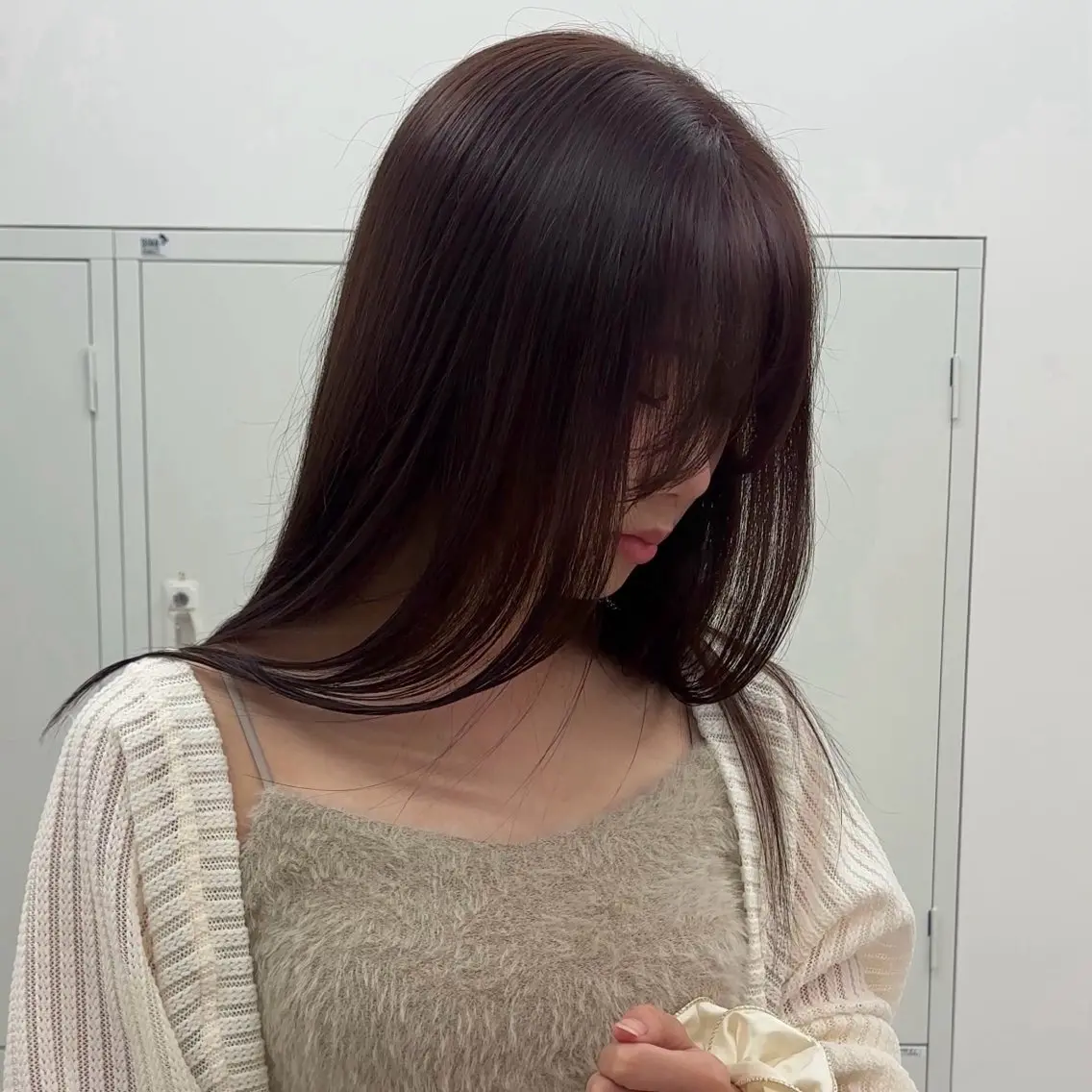 ロング カラー ヘアカラー オリーブ/グレージュ Hibiki🌿💡のヘアスタイル