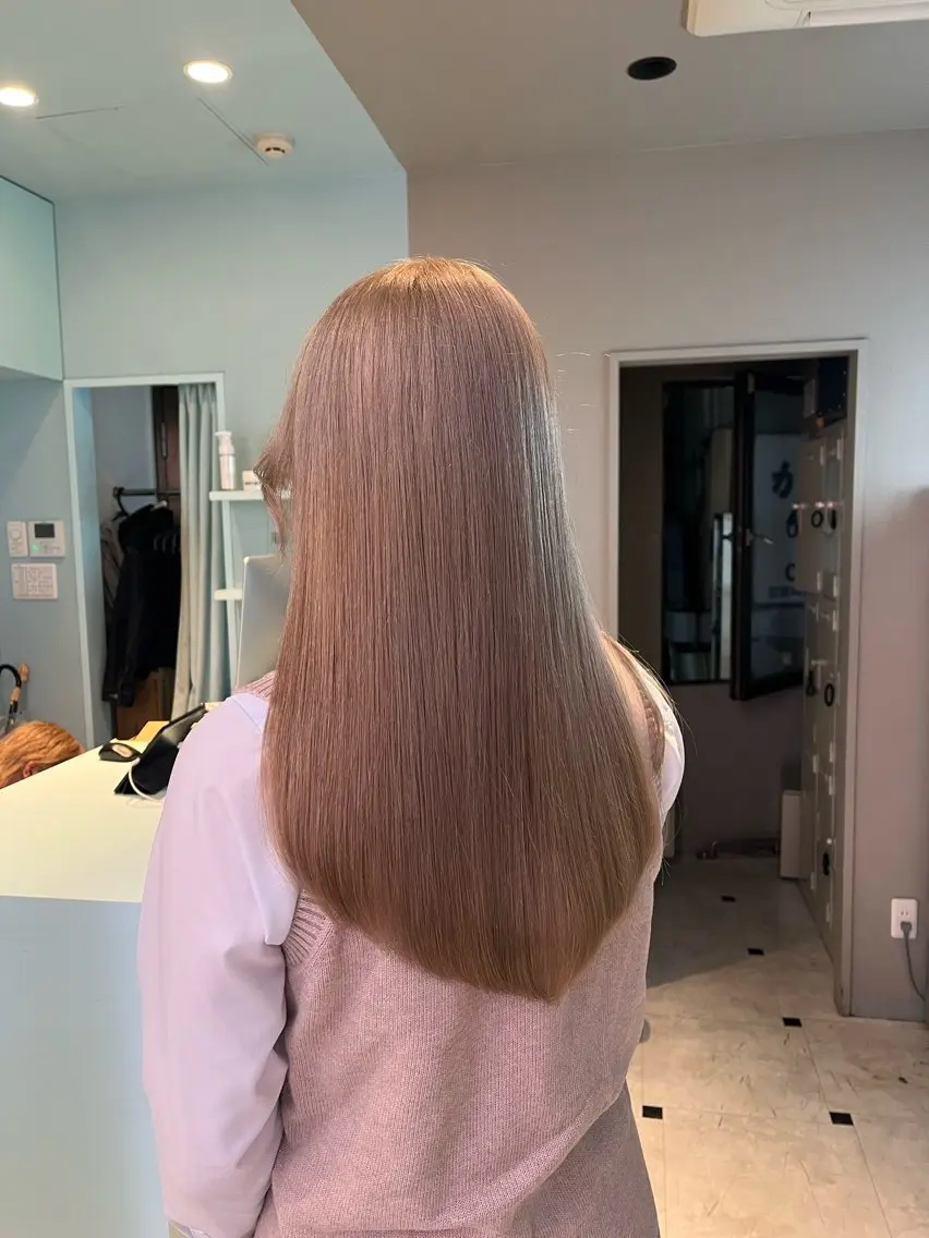 ロング カラー ヘアカラー トリートメント ブリーチカラー 🩵MIZUKIのヘアスタイル