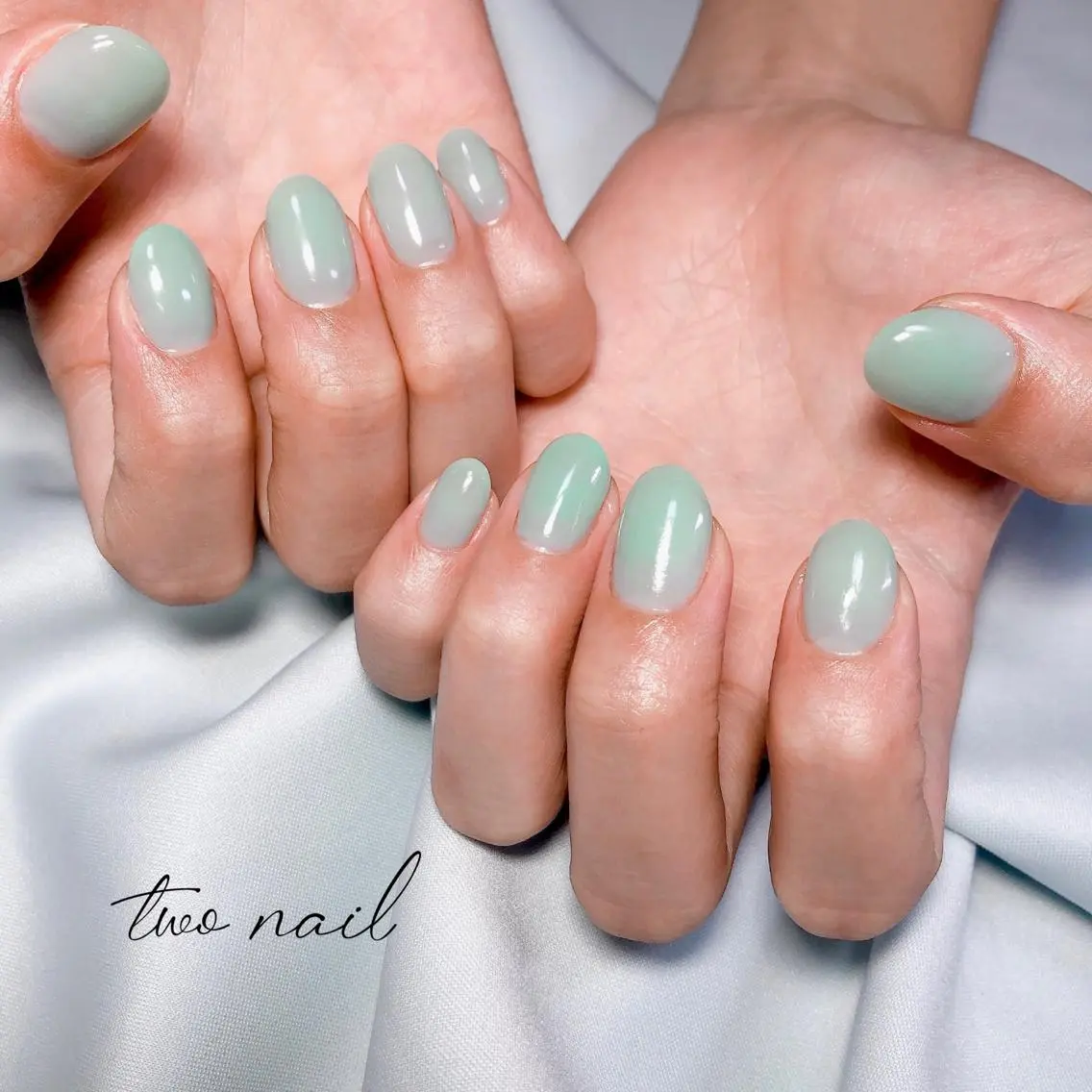 ネイル アートネイル フットネイル ハート ニュアンスネイル ホワイト ハンドネイル two nailのネイルデザイン