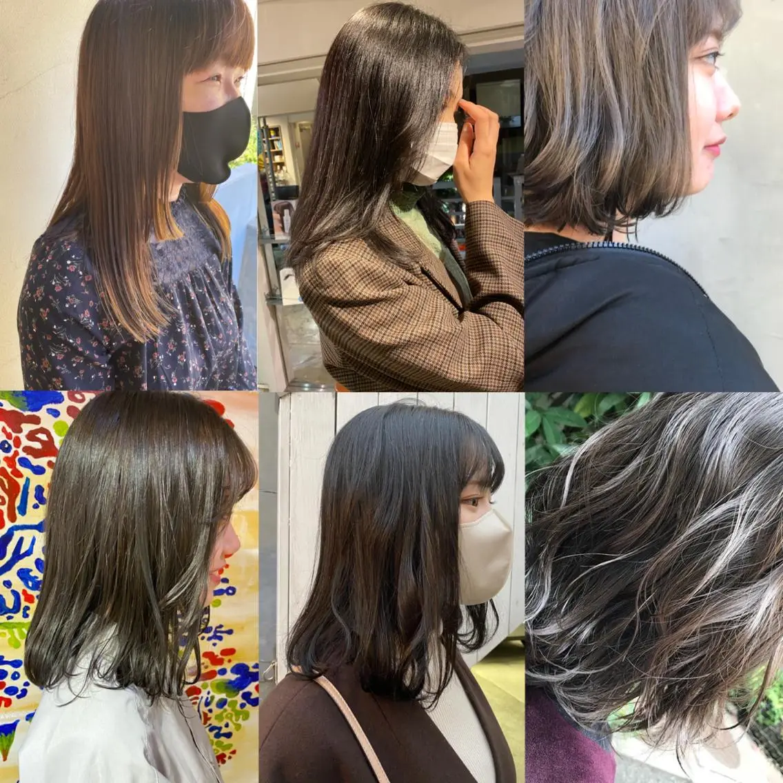 ミディアム カラー パーマ カット ヘアカラー トリートメント 口コミ150件超え 💬☘️笹岡航太のヘアスタイル