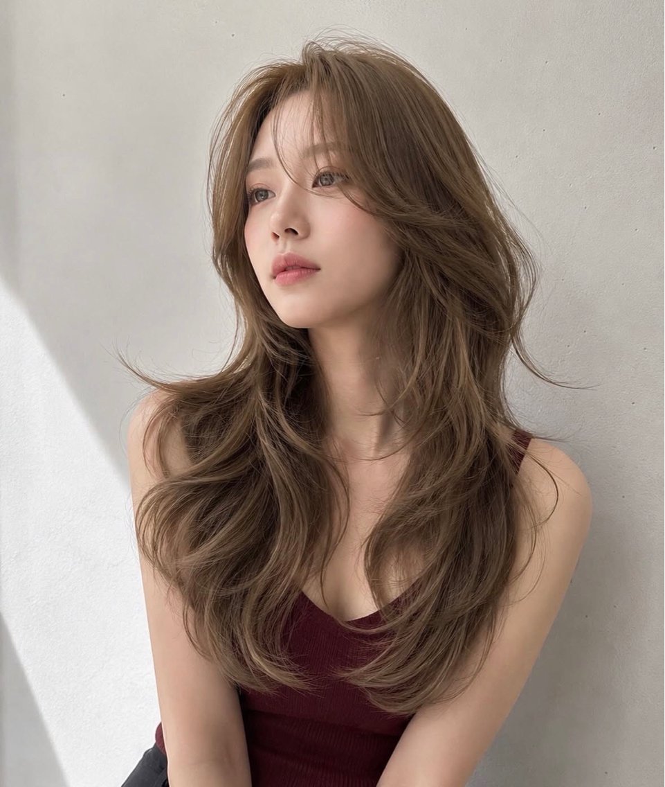 ミディアム カラー カット ヘアカラー pia 薬院のヘアスタイル