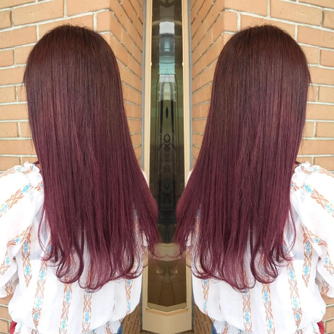 セミロング カラー パーマ ヘアアレンジ メンズ キッズ ネイル マツエク・マツパ ダブルカラー ピンクカラー カラーマツエク ピンク サロンドミルク 原宿のヘアスタイル