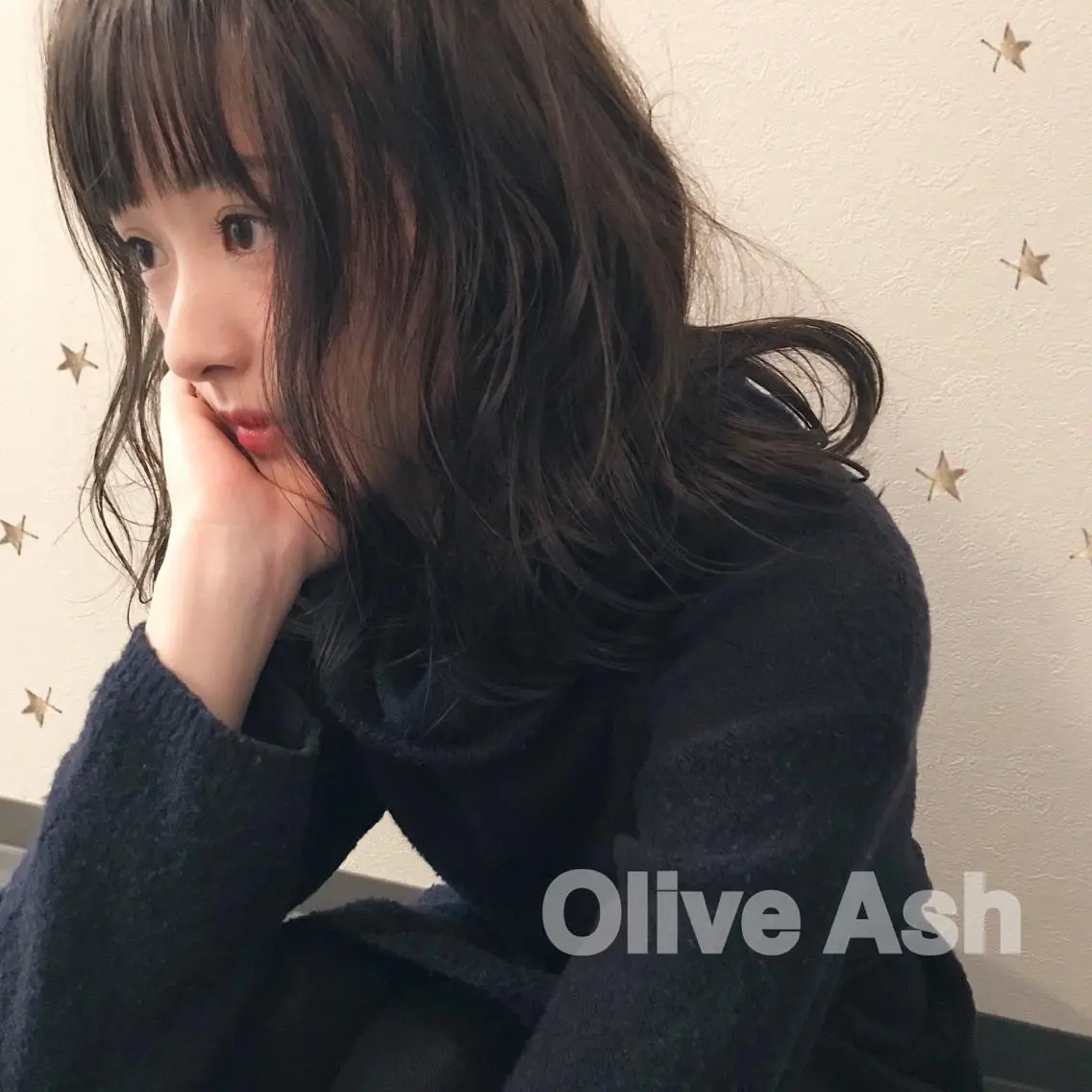 ミディアム カラー 市川 千夏のヘアスタイル