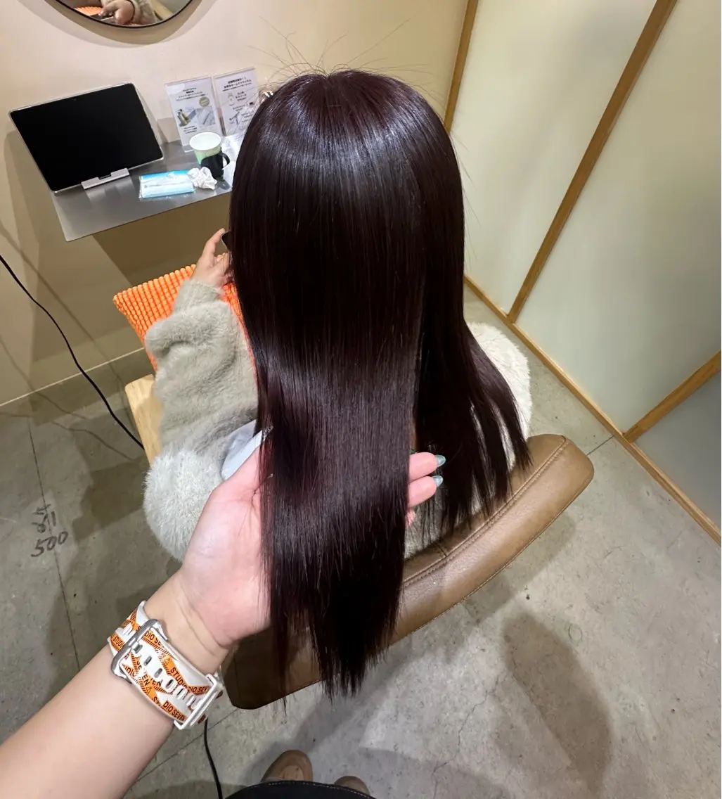 セミロング ヘアカラー トリートメント ౨ৎ︎Zina 川口 KIRARI౨ৎのヘアスタイル