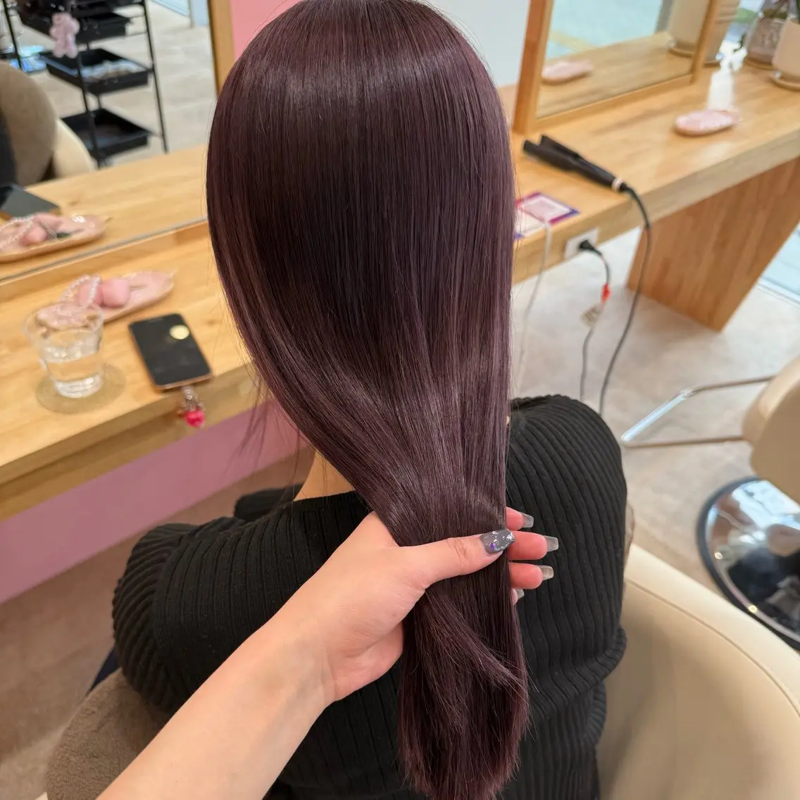 ロング カラー 柔らかいbeige ¦韓国¦🩰マユ🩰のヘアスタイル