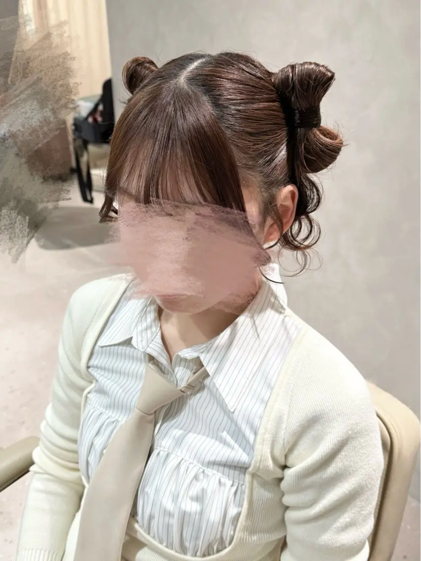 ヘアアレンジ ヘアセット セットサロンCURE 🩵あんみのマツエク・マツパデザイン