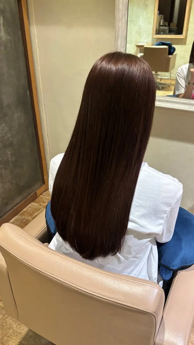 ロング カット 縮毛矯正 🎀ボブ/レイヤー/ 梅田/天野川奈緒🎀のヘアスタイル