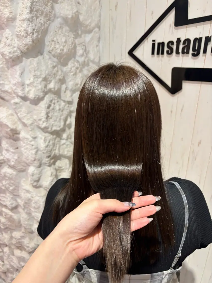 セミロング カラー ブラウンカラー 透明感カラー ヘアカラー トリートメント Agu.hair / ミナミのヘアスタイル