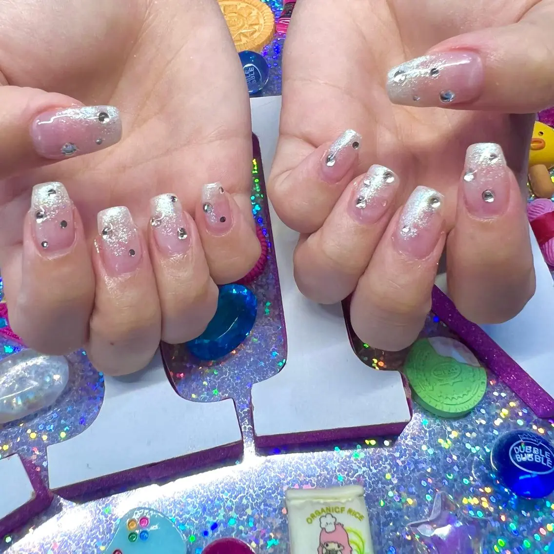 ネイル アートネイル クリアネイル ジェルネイル ニュアンスネイル オフィスネイル 8appy YUKITIN.Bのネイルデザイン