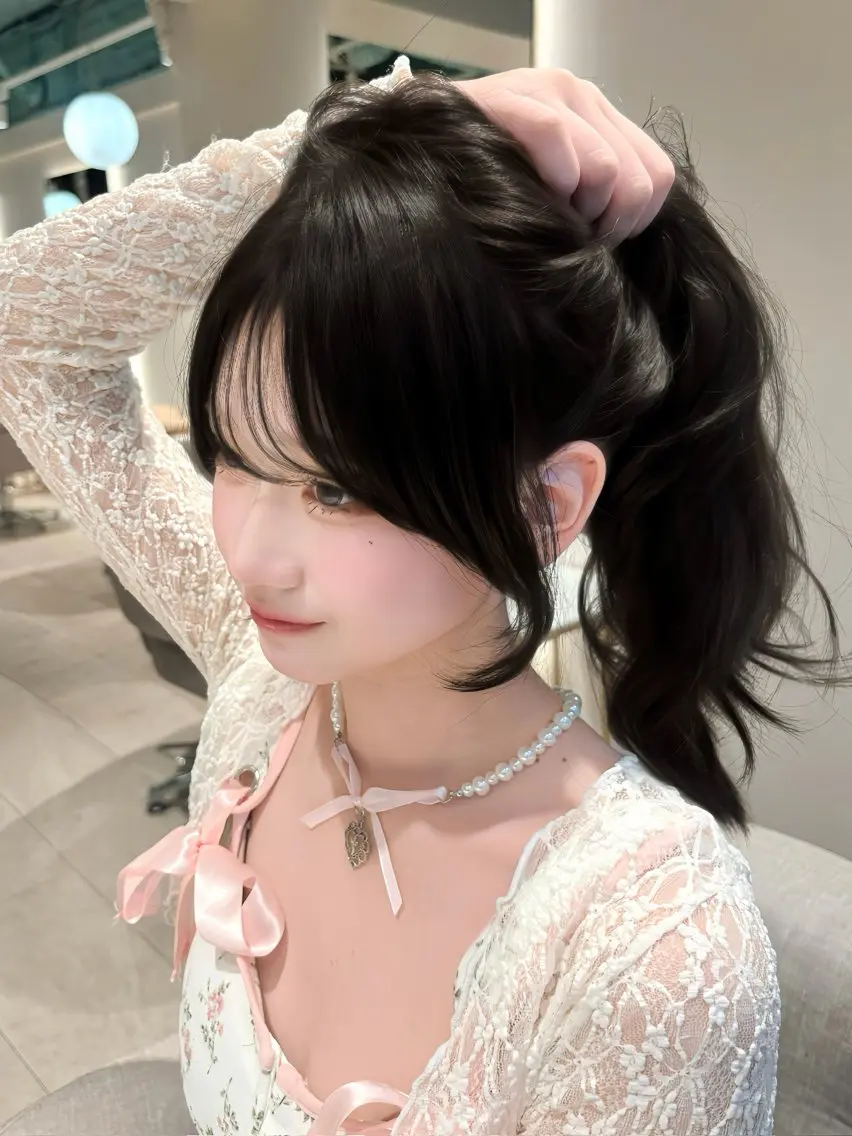 ロング 顔周り/レイヤー/ 銀座/kaede🎀のヘアスタイル