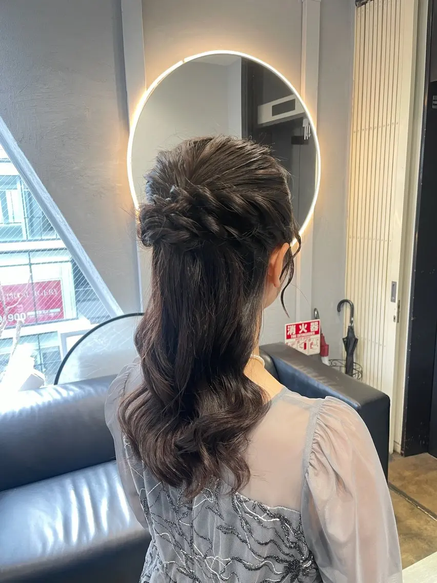 ロング ヘアセット gisel エリナのヘアスタイル