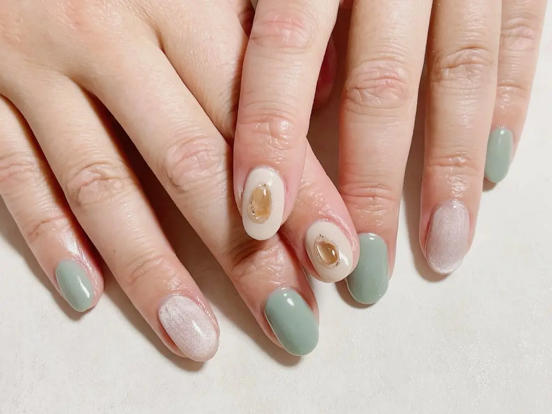 ネイル ジェルネイル 韓国ネイル メンズネイル パラジェル ブライダルネイル kiki nail たまプラーザのネイルデザイン