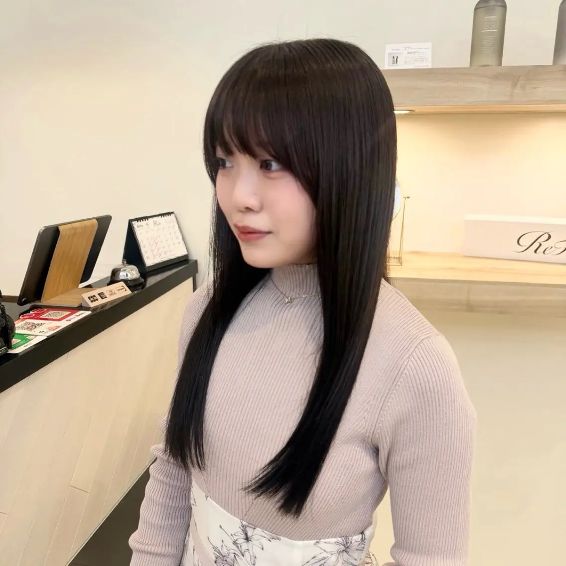 ロング ヘアカラー トリートメント 透明感カラー🫧 韓国ヘア/タマキ🎀のヘアスタイル