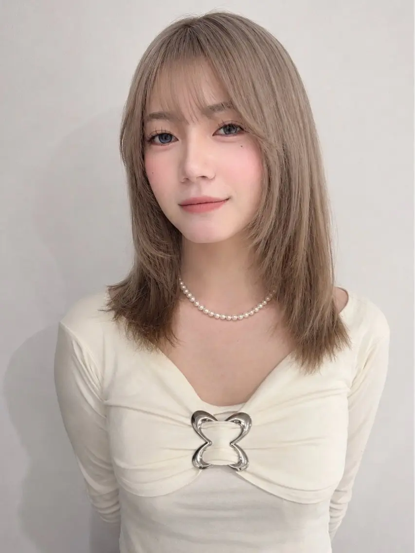 ミディアム カット ヘアカラー トリートメント 🍀お悩み改善憧れの 美髪　小林風雅のヘアスタイル